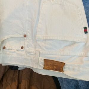 Men’s white gucci jeans pants